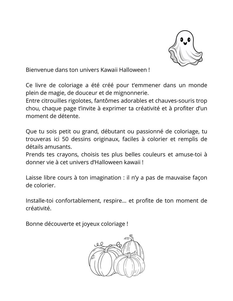 Pu&ograve; includere: Un libro da colorare a tema Halloween con una simpatica illustrazione di un fantasma. Il libro presenta disegni di zucche e fantasmi, e testo in francese. La copertina invita alla creativit&agrave; con 50 disegni originali.