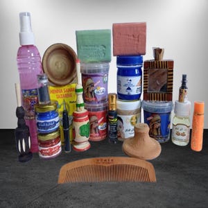 Moroccan Cosmetics Beauty Set | Natural Skincare & Hammam Products | Traditional Moroccan Gift Box