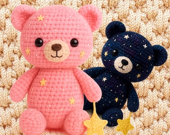 Teddy Bear Crochet Pattern, Bear Crochet Pattern, Amigurumi Teddy Bear Pattern, Bear Crochet Toy, Pattern In English