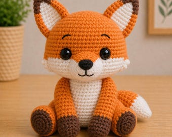 Realistic Fox Crochet Pattern | Amigurumi Fox PDF Pattern | DIY Crochet Animal Toy | Cute Fox Plush Tutorial