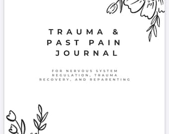 Trauma Recovery Journal PDF | Digital Self Healing Workbook | Therapy Support Journal Mental Health Printable | Nervous system Regulation
