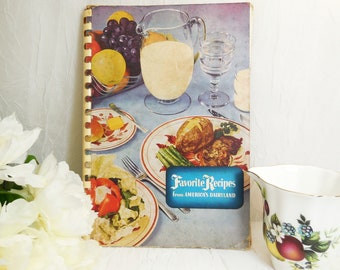 Favorite Recipes from America's Dairyland, Wisconsin Cookbook, 1950's