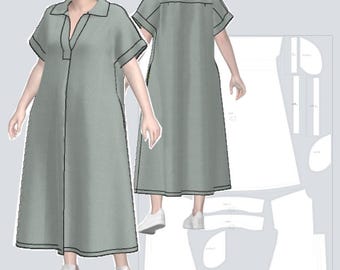 Dress Zina – Plus Size Sewing Pattern