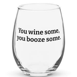 A veces ganas, a veces bebes / copa de vino sin tallo / copa de vino de regalo / copa de vino divertida / ideas de regalo / a veces ganas, a veces pierdes
