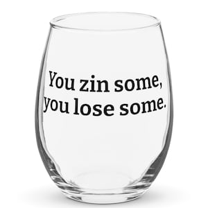 A veces ganas, a veces pierdes / copa de vino sin tallo / copa de vino de regalo / copa de vino divertida / ideas de regalo / a veces ganas, a veces pierdes