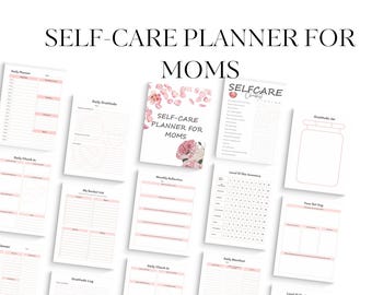 Self-Care Planner for Moms | Daily Gratitude, Reflection Diary (PDF Printable)