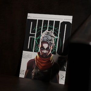 Affiche imprimé Ekko Arcane League of Legends | Poster Illustré Personnage Ekko | Décoration Murale
