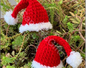 Mini Santa hats pair