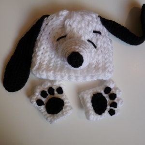 Snoopy inspired knit hat image 3