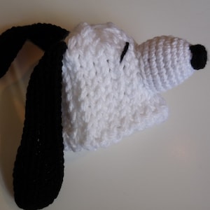 Snoopy inspired knit hat image 2