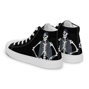 Calavera - Zapatillas altas de lona para hombre