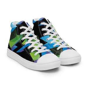 Neon - Men’s high top canvas shoes