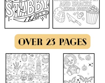 The Horror Edit - Colouring book| 25 Pages Of Horror Fun
