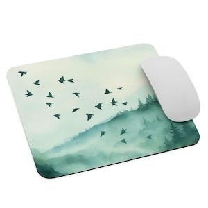 Stylish Mouse Pad: Soft Polyester Surface, Natural Rubber Base