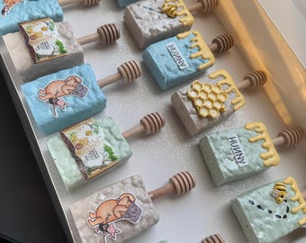 Dipped and Decorated themed Krispie treats