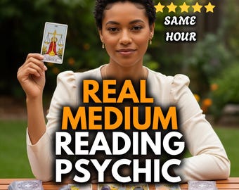 Same Hour Real Medium Psychic Reading, Spiritual Guidance, No Tools.