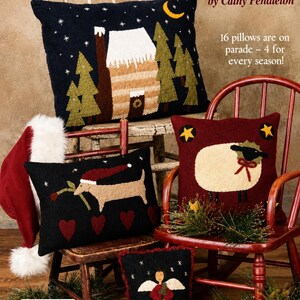Indygo Junction Pillow Parade 16 Pillows Applique Quilt Seasons Cathy Pendleton