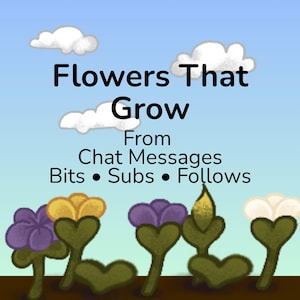 Interactive Flower Garden Widget | Twitch Chat Overlay | Cozy Spring Stream Engagement | Instant Access