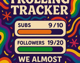 Twitch Trolling Tracker | Always 1 Away! | Sub & Follower Goal Widget