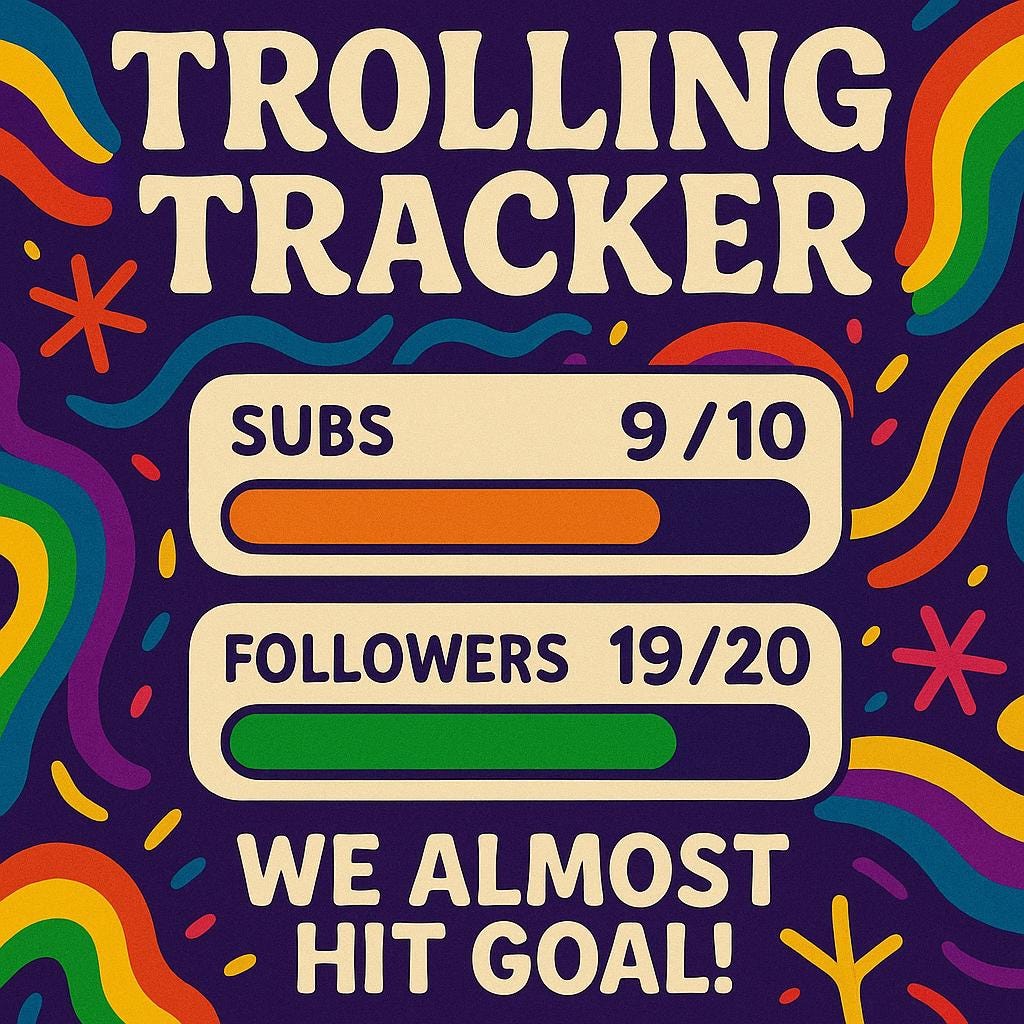 Twitch Trolling Tracker | Always 1 Away! | Sub & Follower Goal Widget ...
