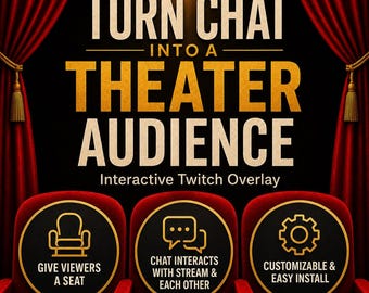 Interactive Twitch Theater Overlay | Official ToolsByTitus Audience Widget | Chat Engagement