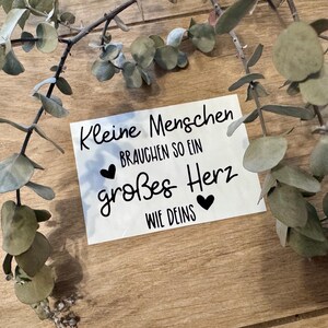 Lettering I Little children need a heart as big as yours I Gift for educators I Gift for teachers I Farewell gift for kindergarten image 2