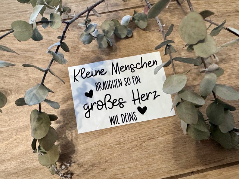 Lettering I Little children need a heart as big as yours I Gift for educators I Gift for teachers I Farewell gift for kindergarten image 2
