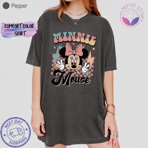 retro minnie shirt, minnie mouse tee, disney trip shirt, disney vacay shirt, magic kingdom tee, vintage disney tee, disney park shirt, minnie disney tee, disney family tee, comfort colors tee, disney trip outfit, cute disney shirt, disney vacay tee