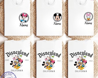 Custom Disneyland Family Trip Shirts, Matching Mickey and Friends Tees
