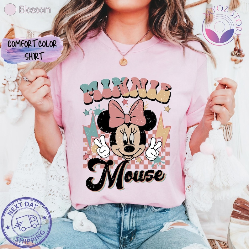 retro minnie shirt, minnie mouse tee, disney trip shirt, disney vacay shirt, magic kingdom tee, vintage disney tee, disney park shirt, minnie disney tee, disney family tee, comfort colors tee, disney trip outfit, cute disney shirt, disney vacay tee