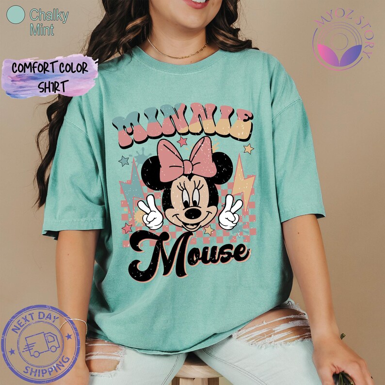 retro minnie shirt, minnie mouse tee, disney trip shirt, disney vacay shirt, magic kingdom tee, vintage disney tee, disney park shirt, minnie disney tee, disney family tee, comfort colors tee, disney trip outfit, cute disney shirt, disney vacay tee