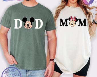 Comfort Colors® Disney Family Shirts, Minnie Mom, Mickey Dad, Aunt Uncle, Grandma Grandpa