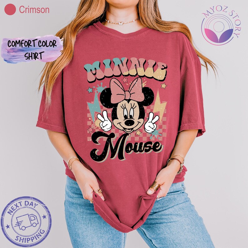 retro minnie shirt, minnie mouse tee, disney trip shirt, disney vacay shirt, magic kingdom tee, vintage disney tee, disney park shirt, minnie disney tee, disney family tee, comfort colors tee, disney trip outfit, cute disney shirt, disney vacay tee