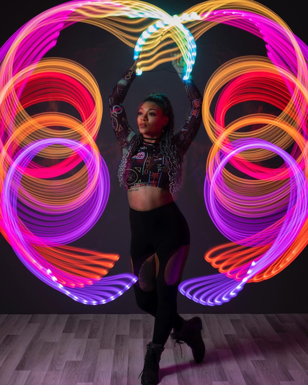 Led Fan Performance Moves Pixelfans - Vibrant LED Flow Fans by Moodhoops - Etsy