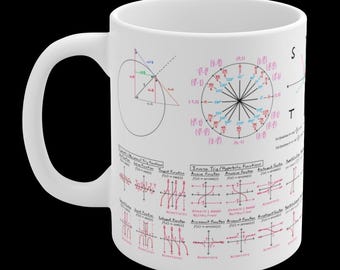 Trigonometry Math Mug | Ceramic 11oz 15oz 20oz