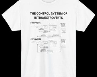 Control System of Introverts and Extroverts Engineering Shirt | Funny Engineering Tee
