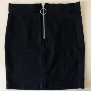 Fb Sister Black Zipper Mini Skirt Size M