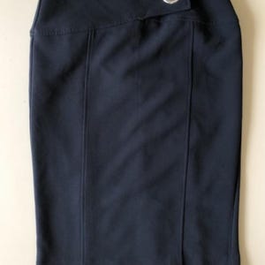 Heine Black Elegant Pencil Midi Skirt Size S