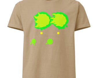 Green Blob Detail Levels unisex oversized t-shirt