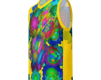 Grid Overflow Basketball Jersey