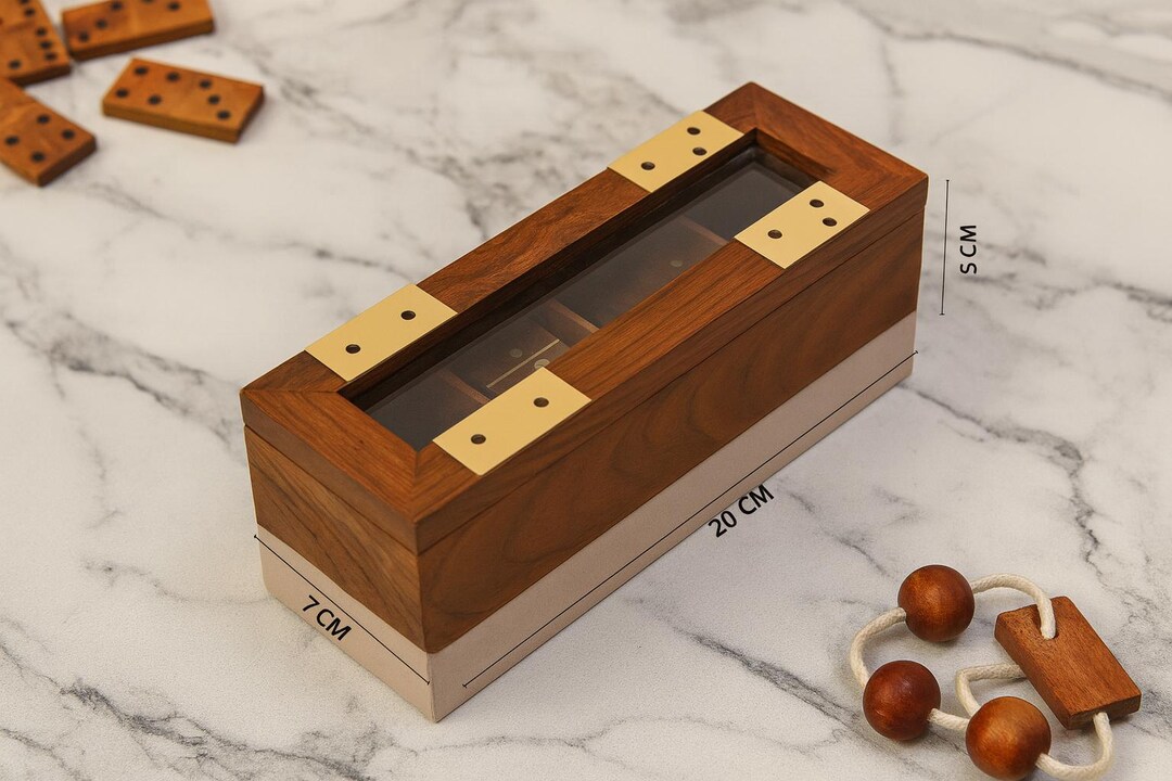 Personalized Domino Storage Box – Custom Engraved Wooden Domino Set ...