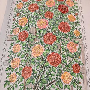 Beautiful Florals Coloring Book for Adults and Teens – Relaxing Flower Designs, Stress Relief & Mindful Coloring to Soothe the Soul image 14