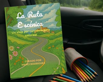 La Ruta Escénica – Libro de Colorear de Viajes para Adultos y Jóvenes, Páginas Relajantes y Educativas para Inspirar la Creatividad