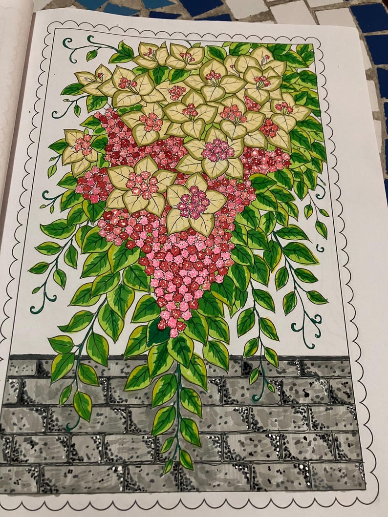 Beautiful Florals Coloring Book for Adults and Teens – Relaxing Flower Designs, Stress Relief & Mindful Coloring to Soothe the Soul image 17