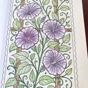 Beautiful Florals Coloring Book for Adults and Teens – Relaxing Flower Designs, Stress Relief & Mindful Coloring to Soothe the Soul image 12