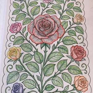 Beautiful Florals Coloring Book for Adults and Teens – Relaxing Flower Designs, Stress Relief & Mindful Coloring to Soothe the Soul image 9