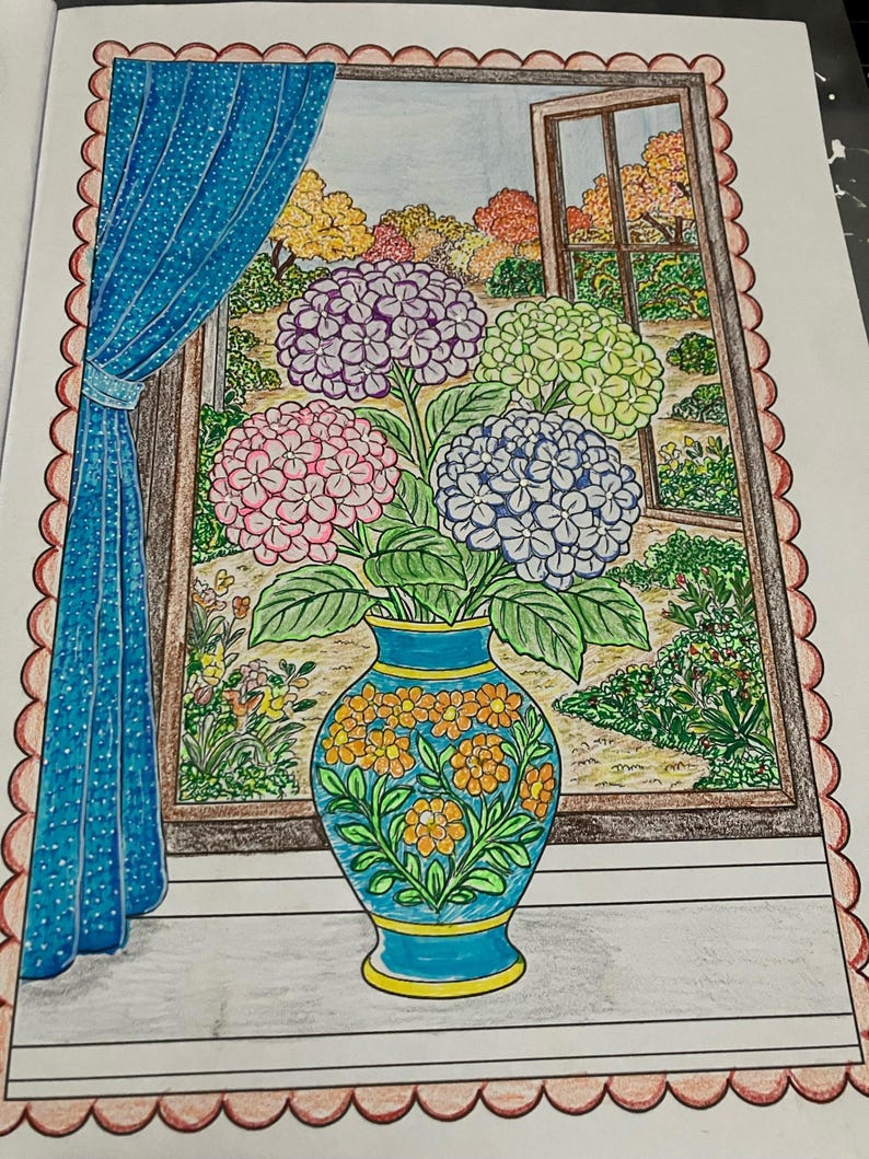Beautiful Florals Coloring Book for Adults and Teens – Relaxing Flower Designs, Stress Relief & Mindful Coloring to Soothe the Soul image 8