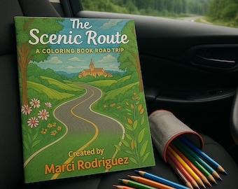 The Scenic Route Coloring Book – Travel Adventure Road Trip Scenes, Relaxing Adult and Teen Coloring Pages for Stress Relief & Creativity