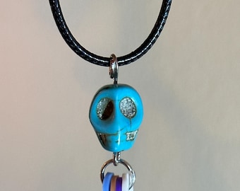 Spooky Halloween Necklace - colorful Pendant for Costume or Parties