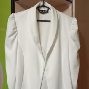 Quiz White Women&#39;s Stylish Blazer Size 38
